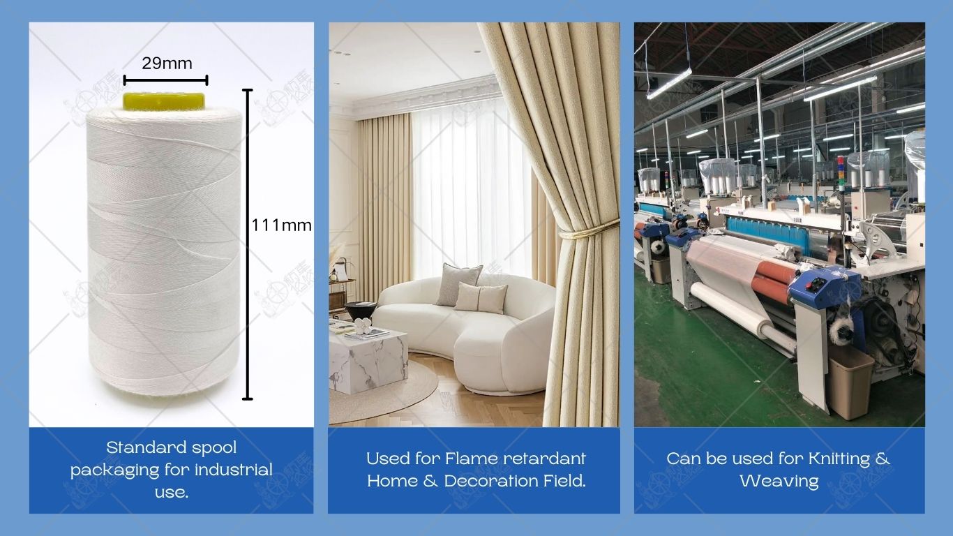 Hilo ignífugo 100% algodón FR