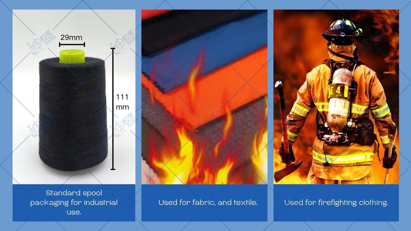 Hilo de coser de metaaramida 1313