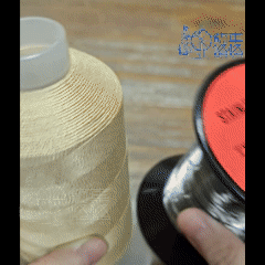 Aramid wrapped steel wire thread is anti-cut