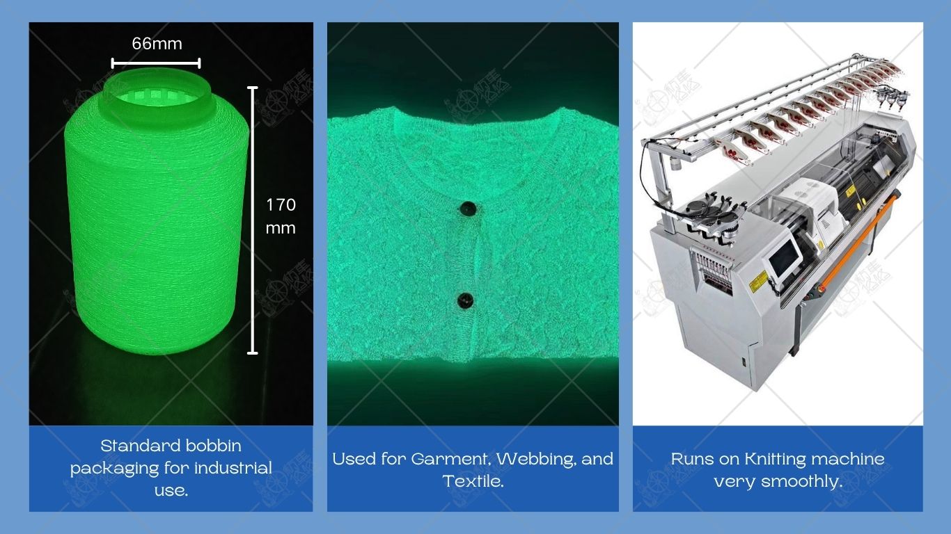 Glow in the Dark Fluorescent Knitting Yarn