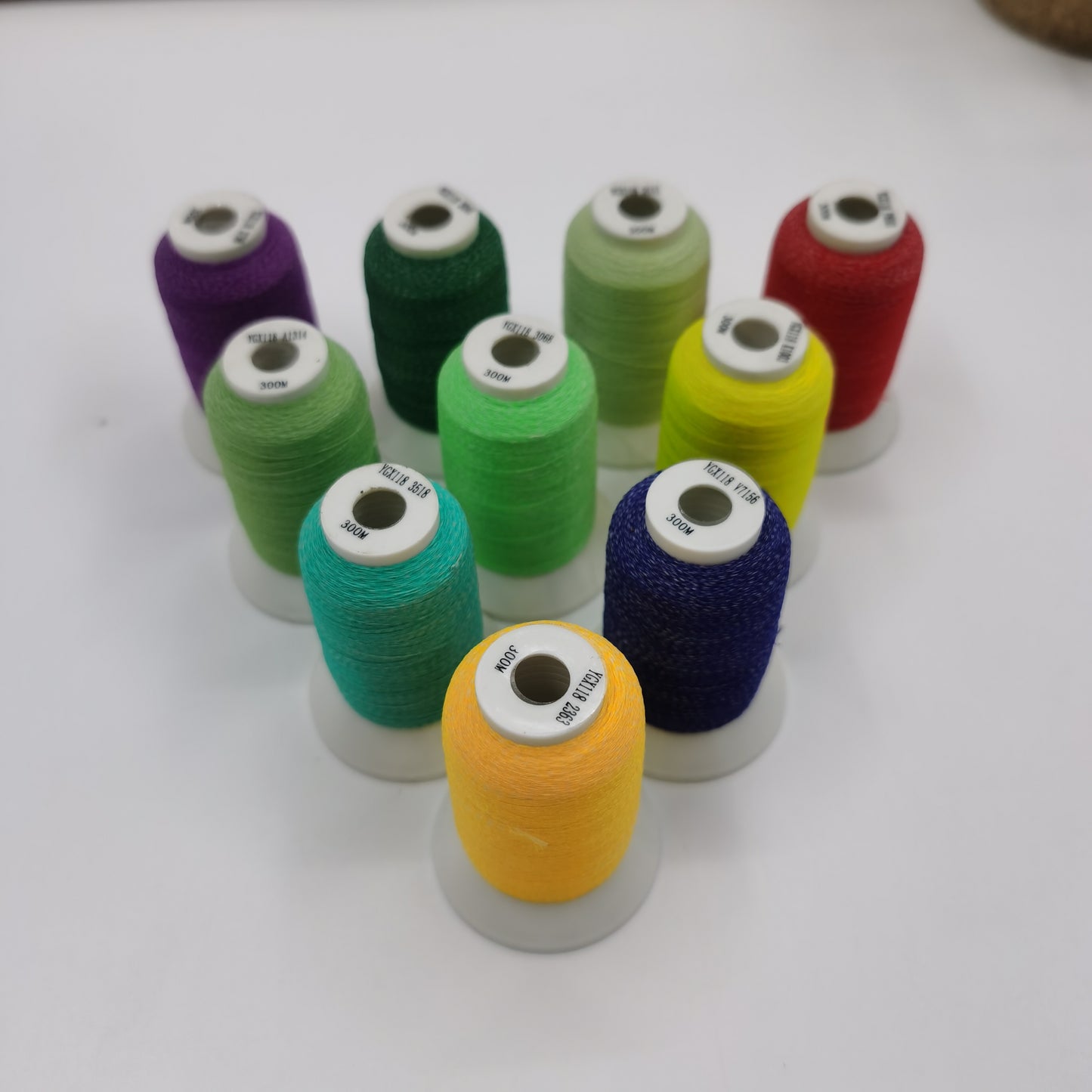 200m High Bright Glow in the dark fluorescent Embroidery Thread Kit (Custom label supported)