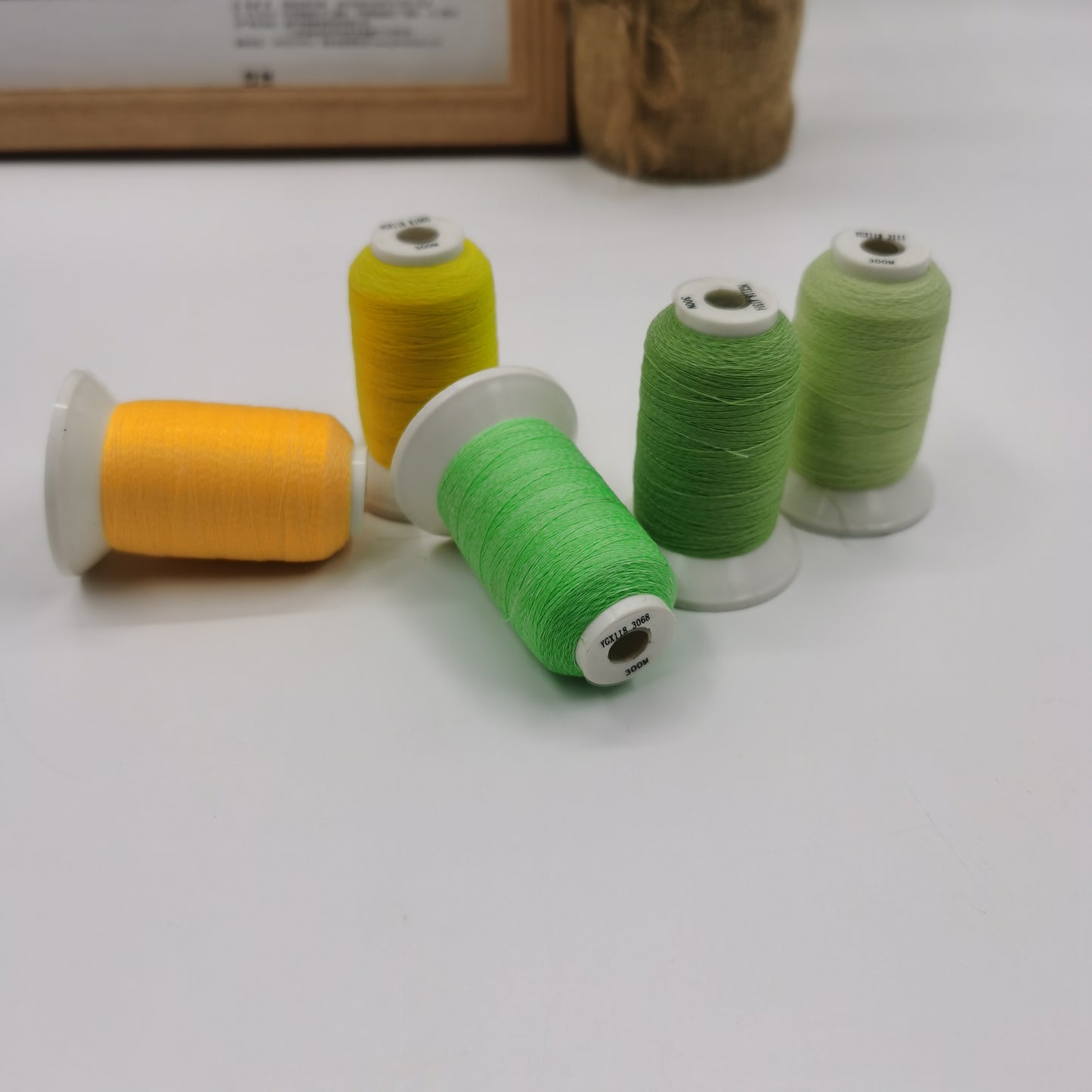 200m High Bright Glow in the dark fluorescent Embroidery Thread Kit (Custom label supported)