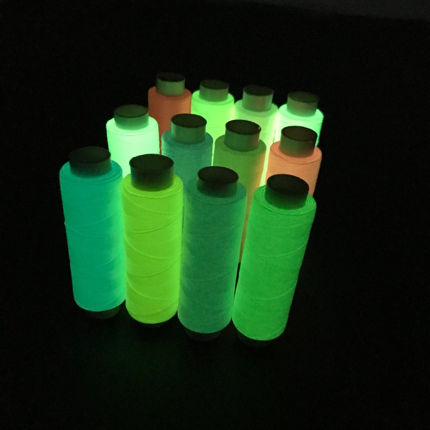 Luminous fluorescent Embroidery Thread Kit glow in the dark
