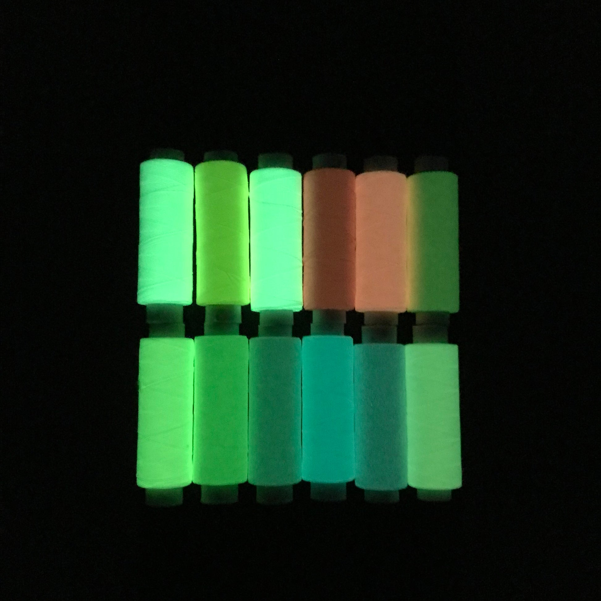 Luminous fluorescent Embroidery Thread Kit (Custom label supported)