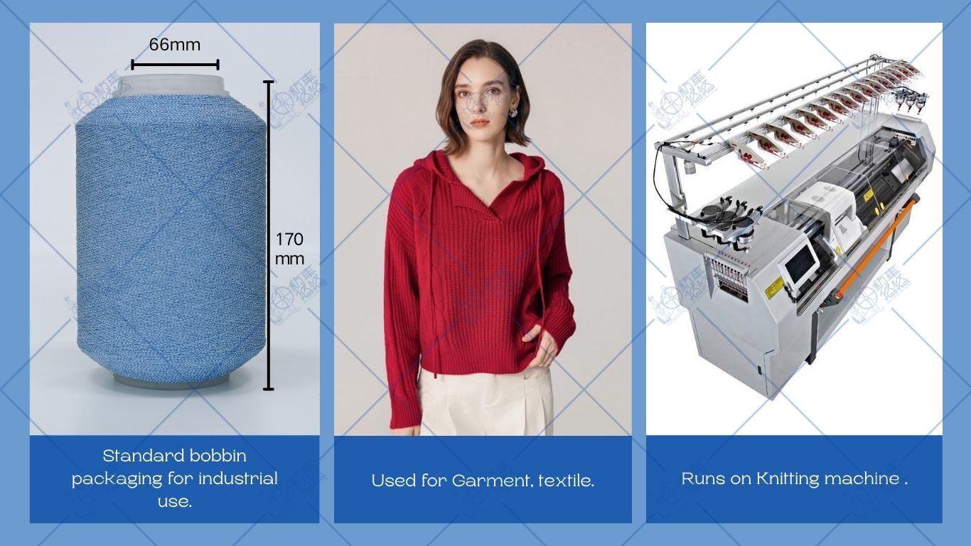 Pure Red Reflective Thread for Knitting (Sample)