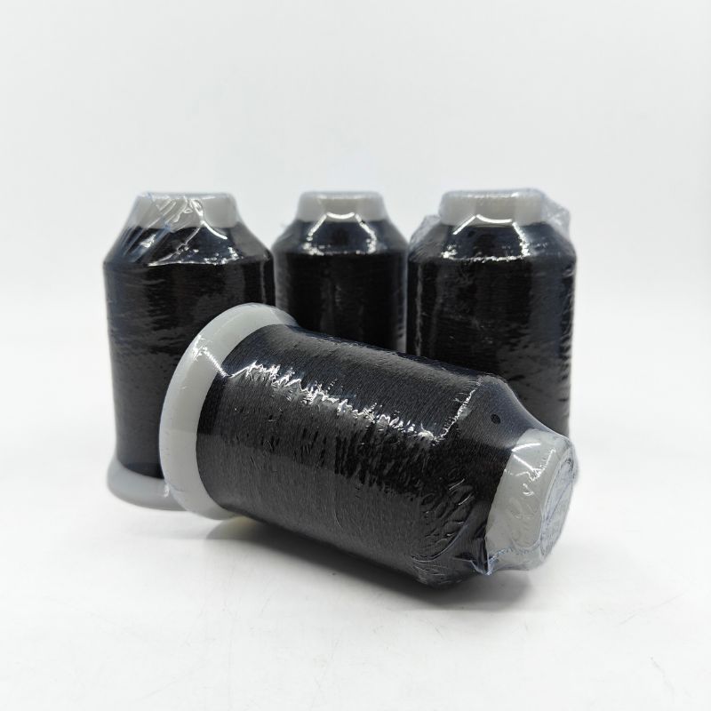 Pure Black Reflective Thread for Knitting (Sample)