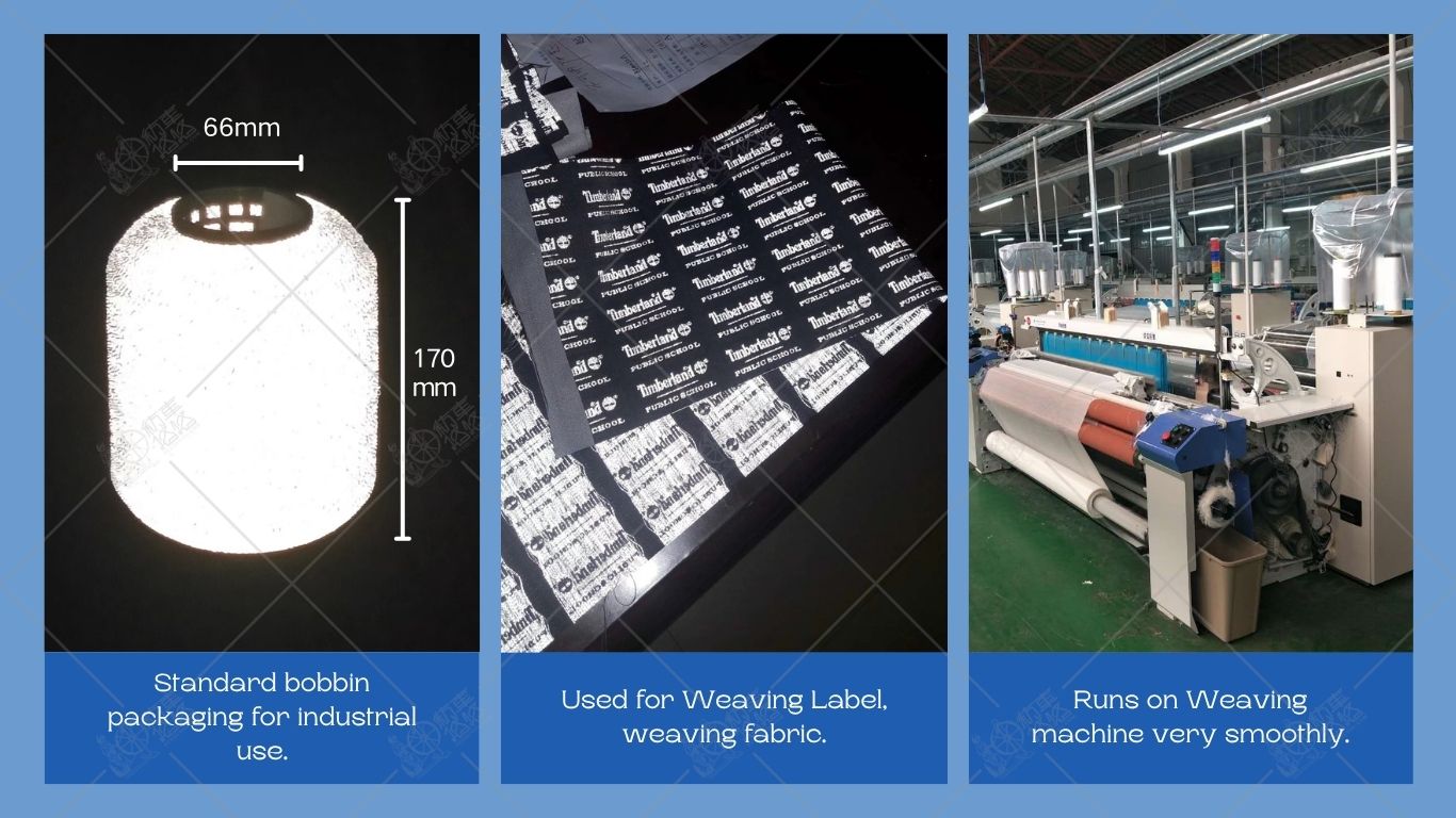 Reflective Woven Label Yarn