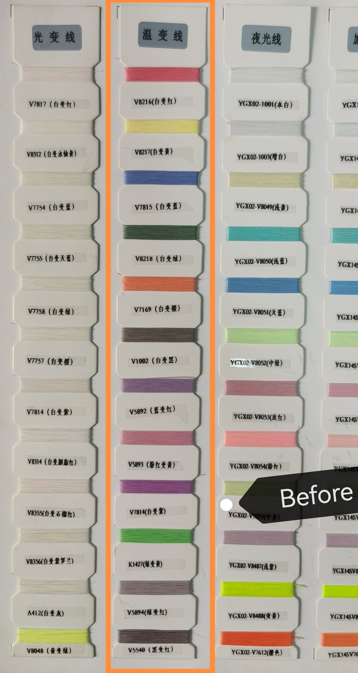 Thermochromic Embroidery Thread