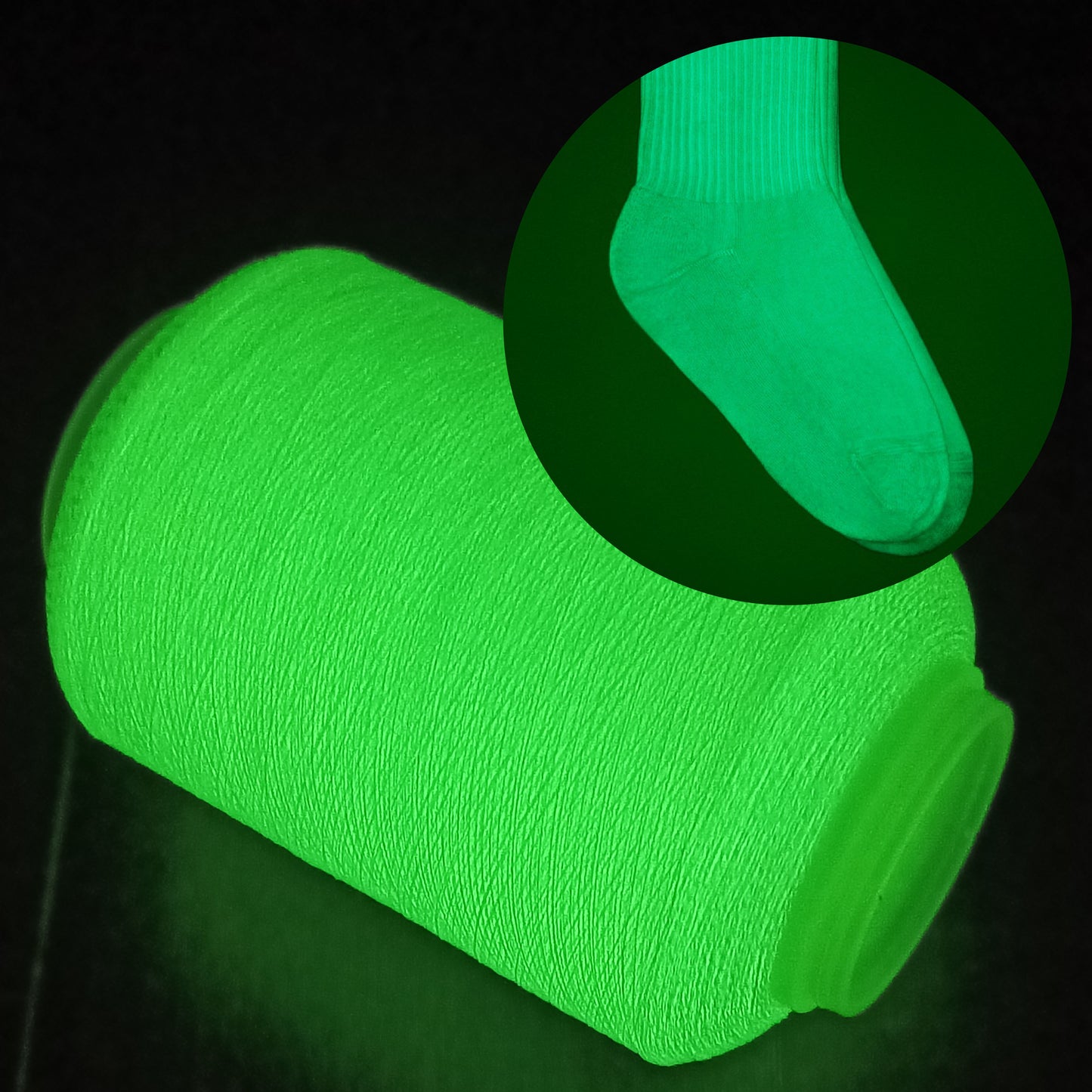 Luminous Elastic Yarn for Socks