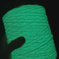 Glow in the dark fluorescent  yarn for tufting (sample)