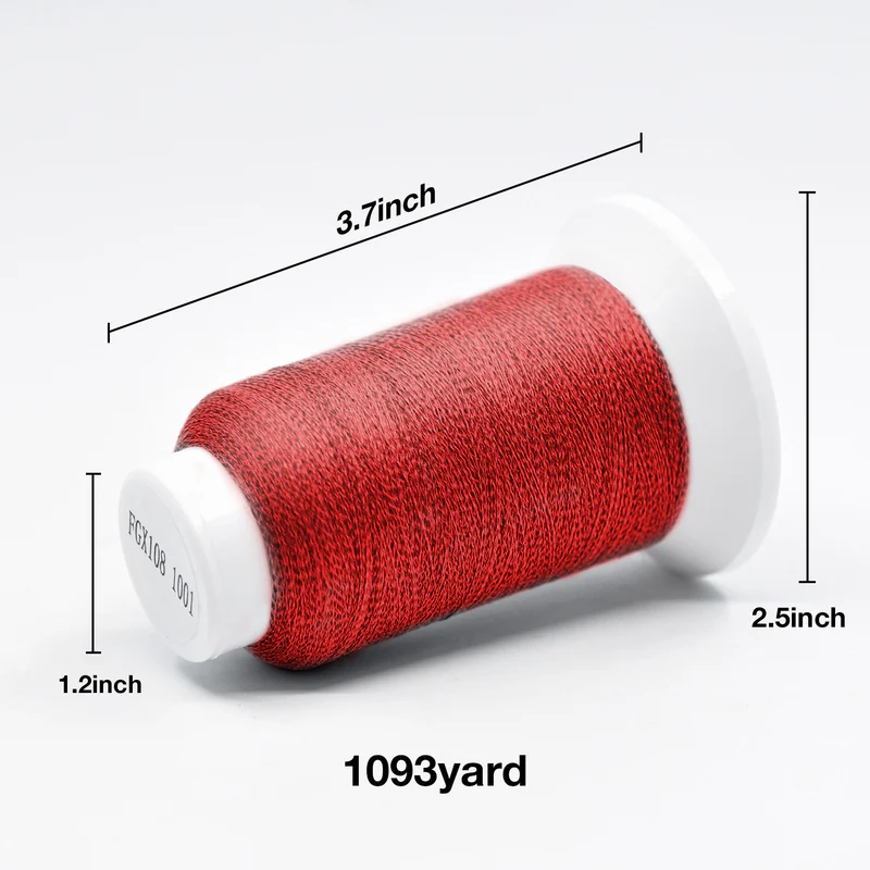 Reflective embroidery thread
