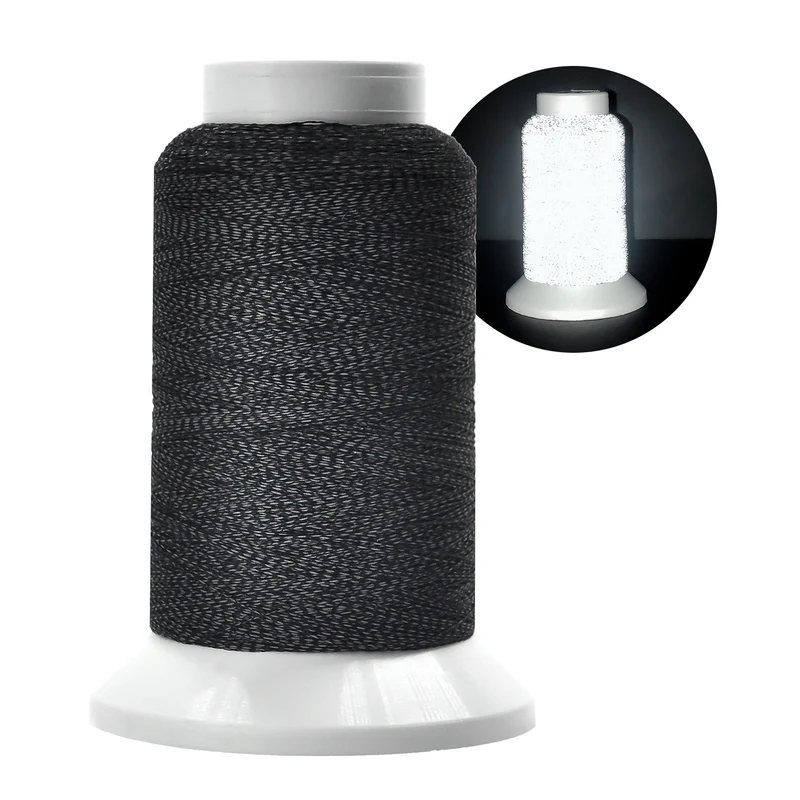 Reflective embroidery thread