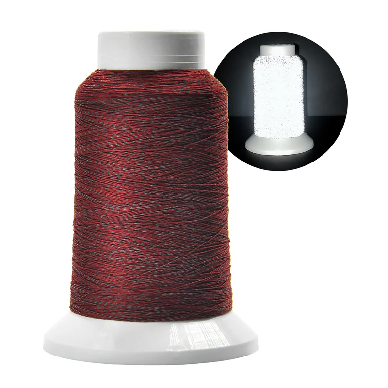Reflective embroidery thread