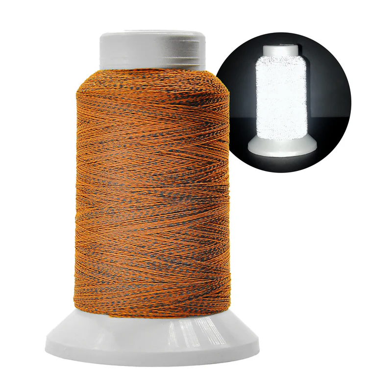 Reflective embroidery thread
