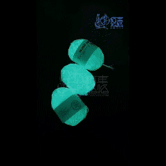 100% Wool Hand Knitting Glow in the Dark fluorescent Yarn