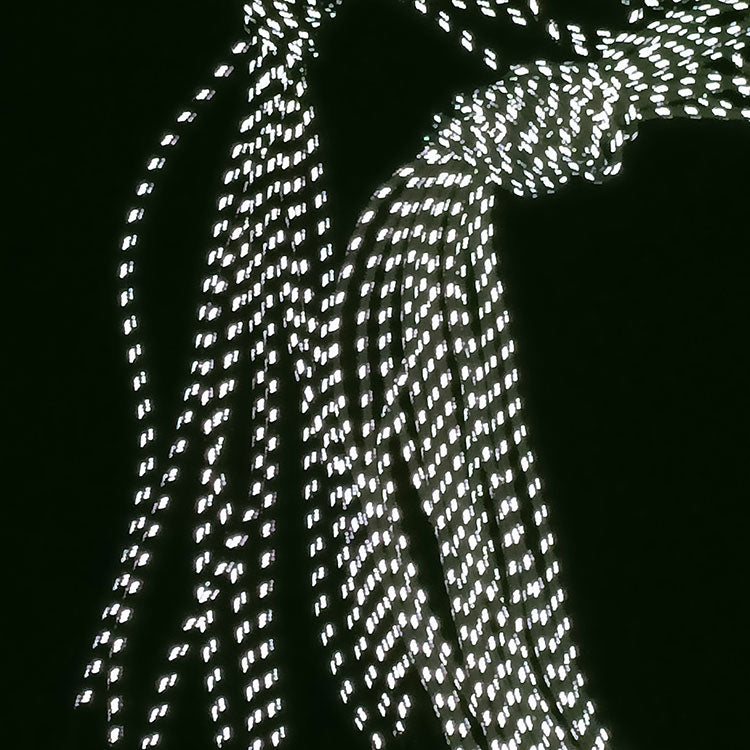 Reflective shoelaces for enhanced visibility and safety