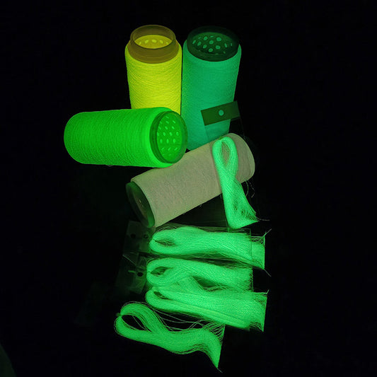 Glow in the dark fluorescent thread for Fly Tying （sample）