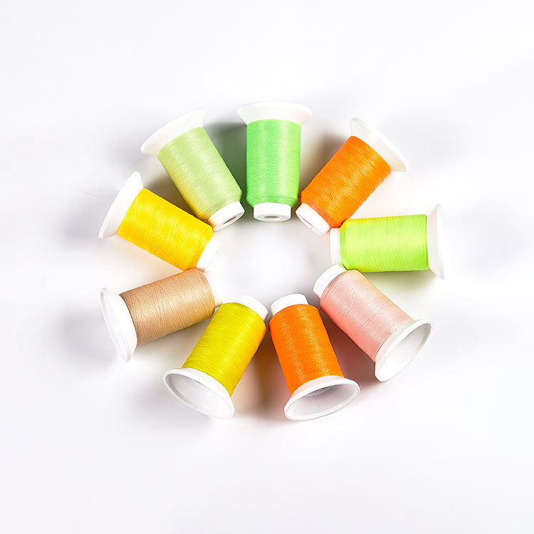 high light glow in the dark fluorescent embroidery thread (1200m)