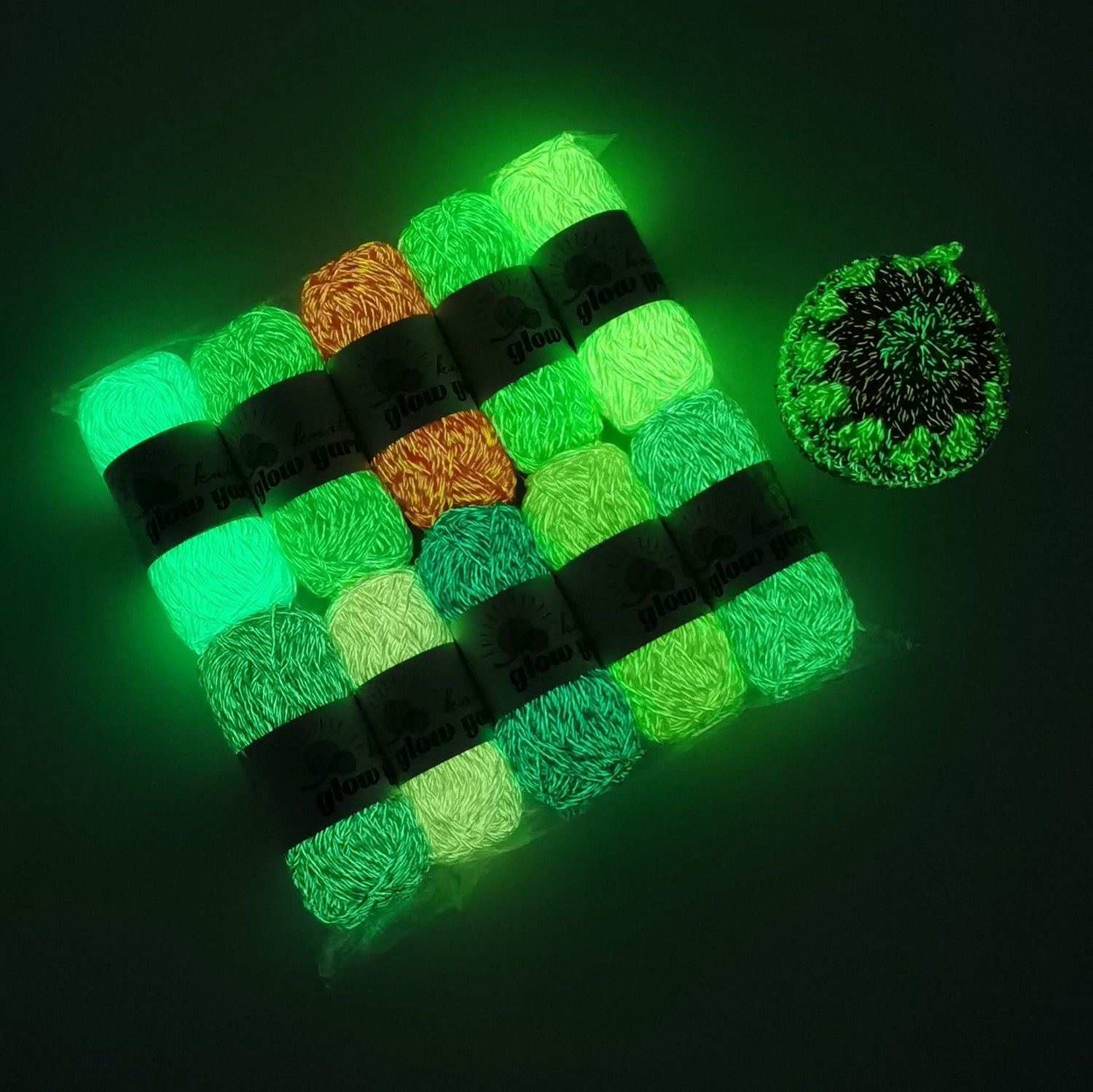 Glow in the dark Crochet Yarn