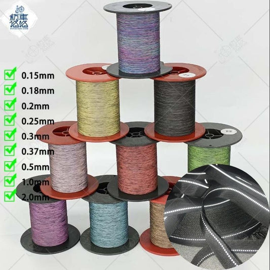 Double Side Reflective Flat Knitting Yarn