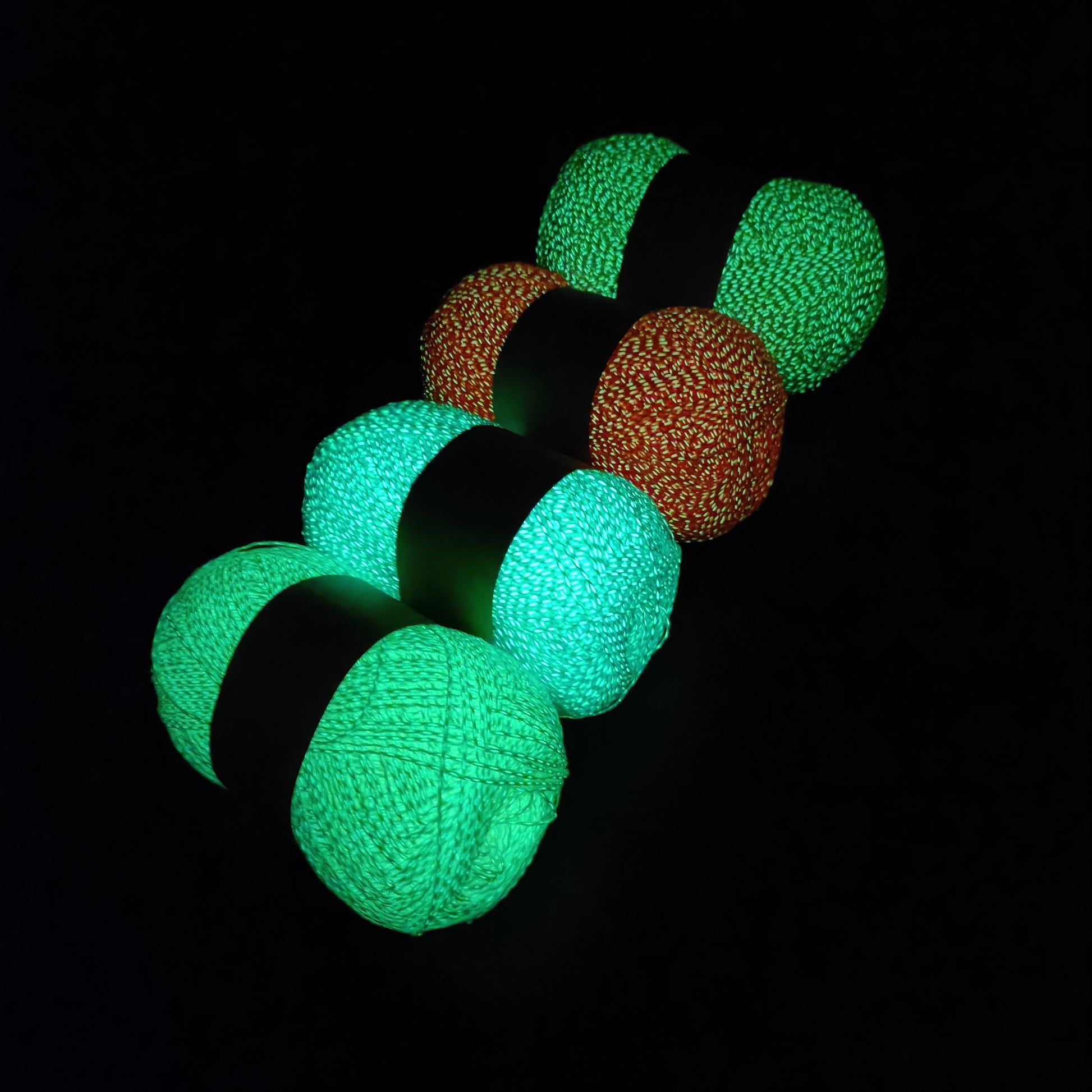 28s/2*2 glow in the dark fluorescent crochet yarn (30 color)