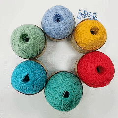  28s/2*2 glow in the dark fluorescent crochet yarn (30 color)