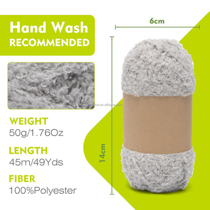 Coral Fleece Glow Crochet Yarn