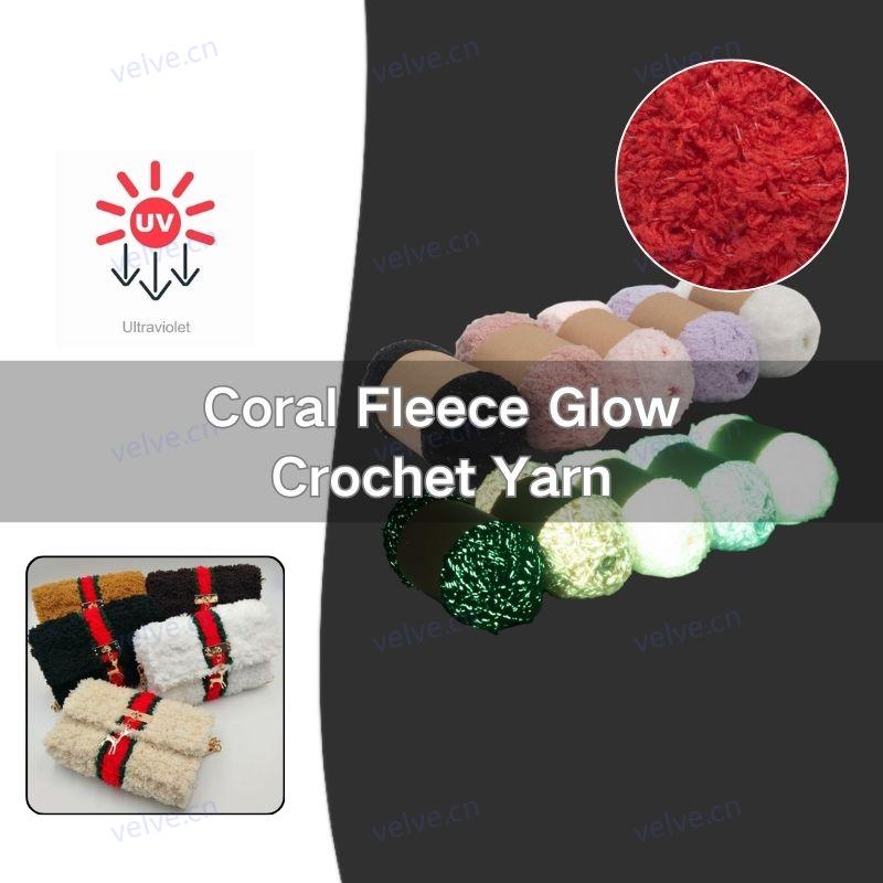 Coral Fleece Glow Crochet Yarn