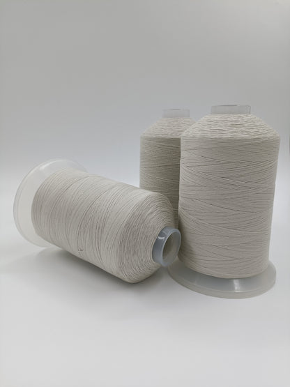 Cotton wrapped steel wire sewing thread