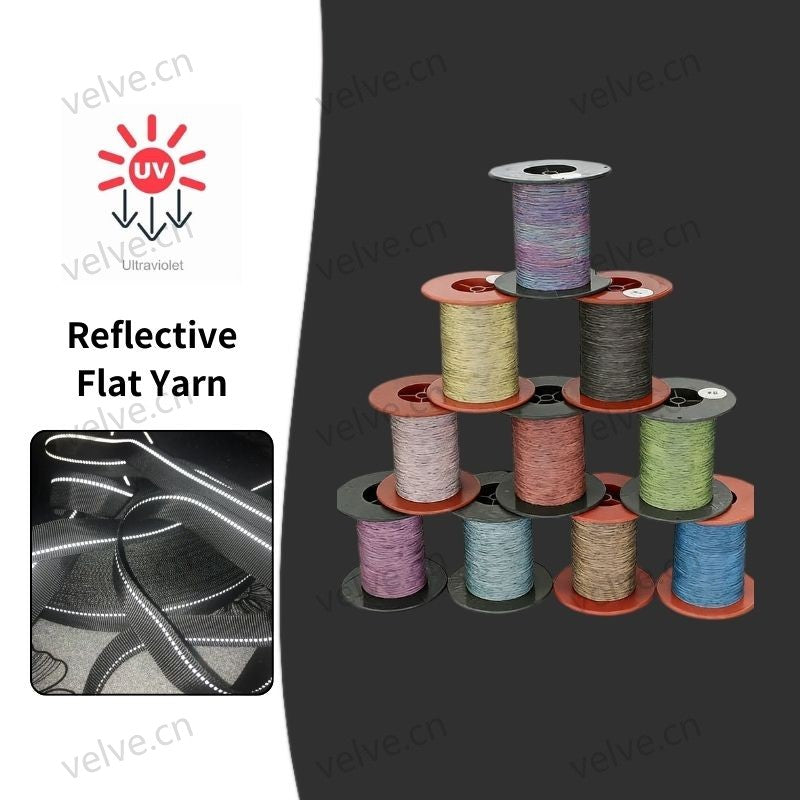 Double Side Reflective Flat Knitting Yarn