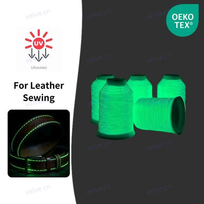Glow in the Dark Fluorescent Leather Sewing Thread