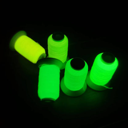 200m High Bright Glow in the dark fluorescent Embroidery Thread Kit (Custom label supported)