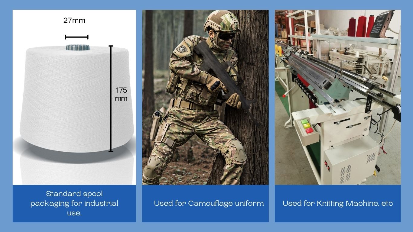 IRR Anti Infrared Yarn for Infrared Shielding Consistent
