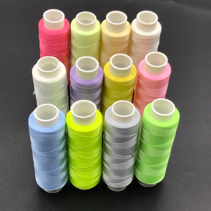 Luminous fluorescent Embroidery Thread Kit 12 colors