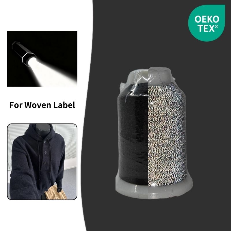 Pure Black Reflective Thread for Knitting （Sample）