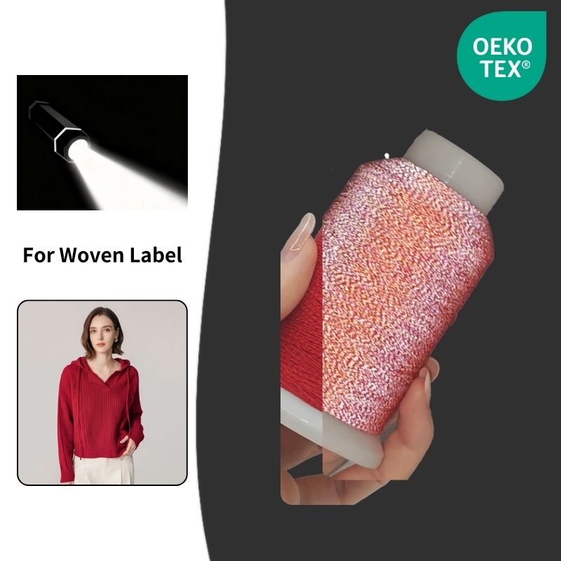 Pure Red Reflective Thread for Knitting （Sample）