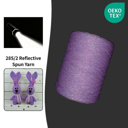 Rainbow Diamond Reflective Acrylic Fancy Dyable Yarn