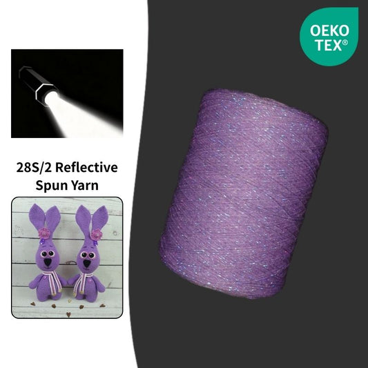 Rainbow Diamond Reflective Acrylic Fancy Dyable Yarn