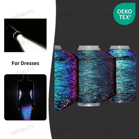 Rainbow Diamond Reflective Yarn