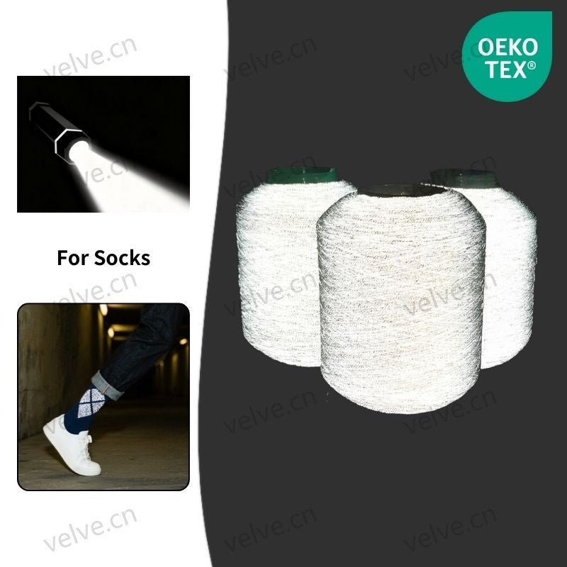 Reflective Elastic Yarn for Socks