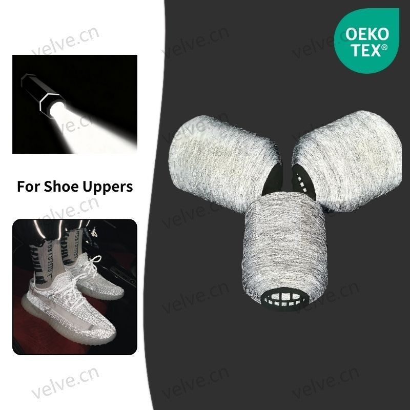 Reflective Flyknitting Yarn for Shoe Uppers