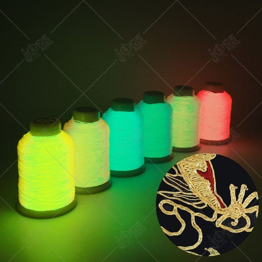 Sparkle Shine Multi-color Glow in the dark For Leather Sewing & Couching Stitch