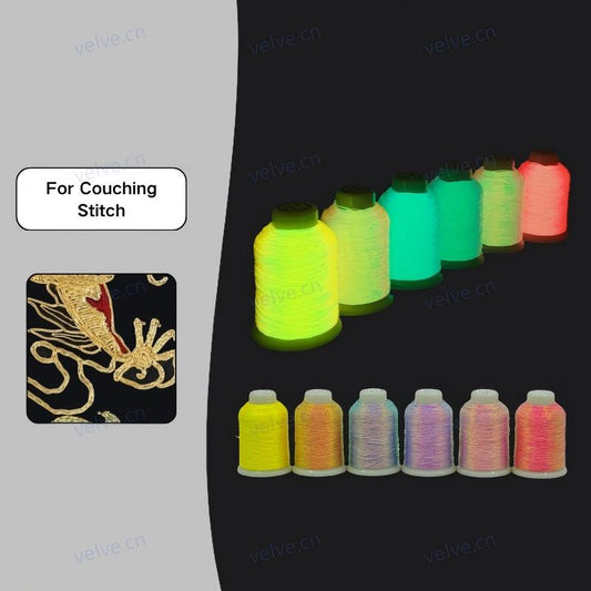 Sparkle Shine Multi-color Glow in the dark For Leather Sewing & Couching Stitch