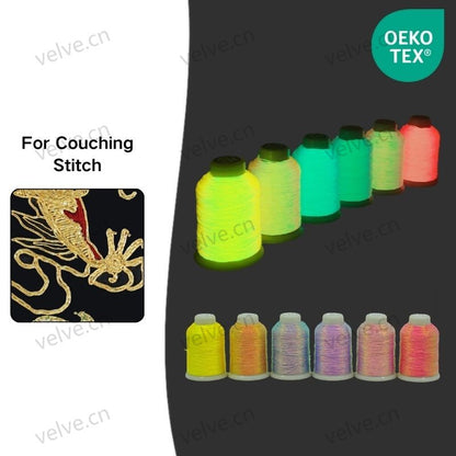 Sparkle Shine Multi-color Glow in the dark For Leather Sewing & Couching Stitch