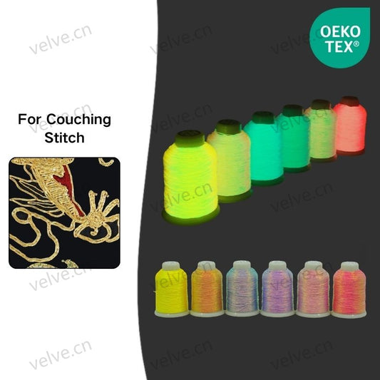 Sparkle Shine Multi-color Glow in the dark For Leather Sewing & Couching Stitch