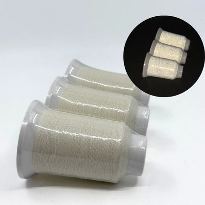 White Reflective Thread for Embroidery Knitting & Weaving