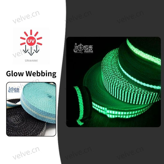 YGZD Glow in the Dark Fluorescent Webbing