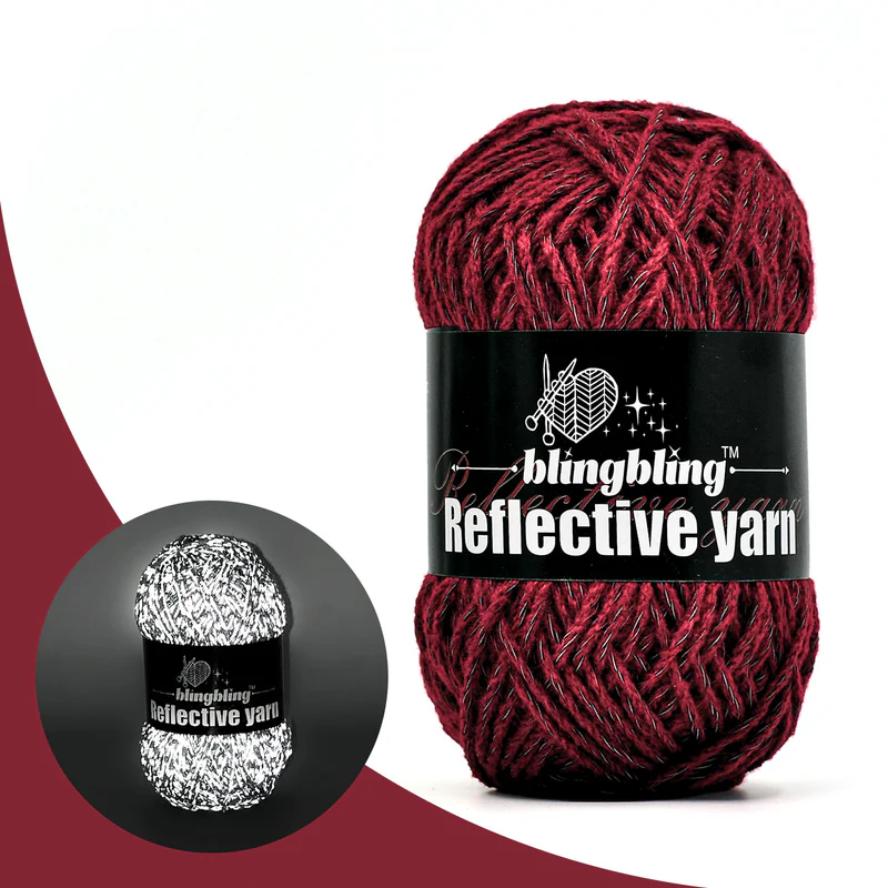 Milk cotton Acrylic Reflective Crochet Yarn