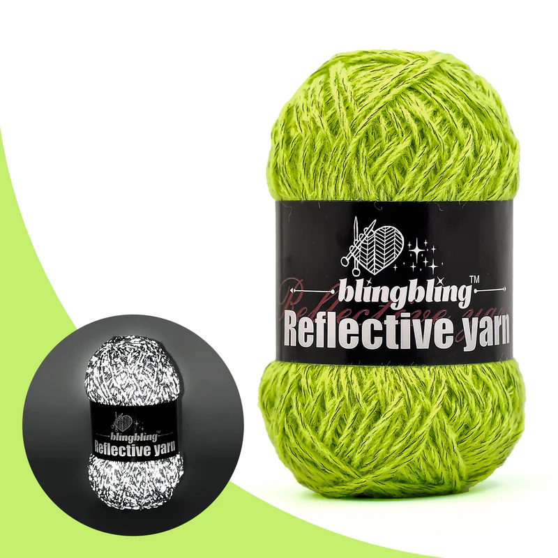 Milk cotton Acrylic Reflective Crochet Yarn