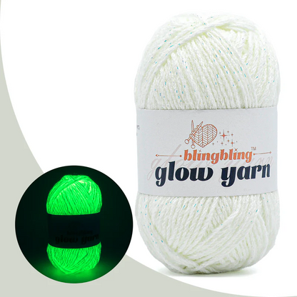 Milk Cotton Acrylic Glow in the dark fluorescent crochet yarn